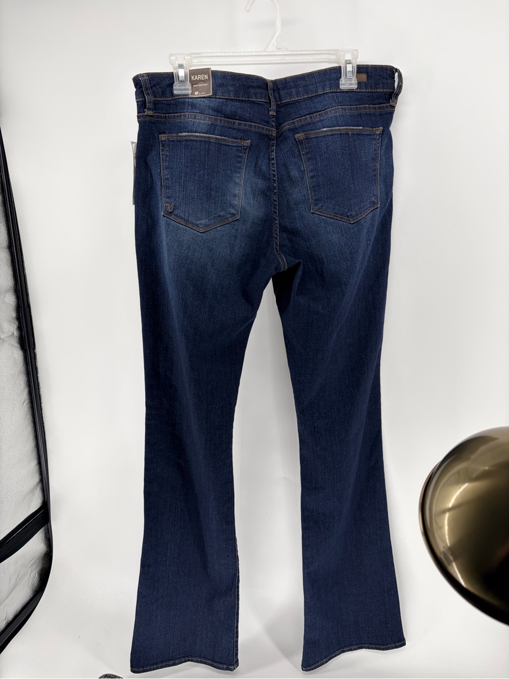 KUT from the Kloth Karen Baby Bootcut Jeans - Medium Dark Wash - 14 Tall - Picture 6 of 12